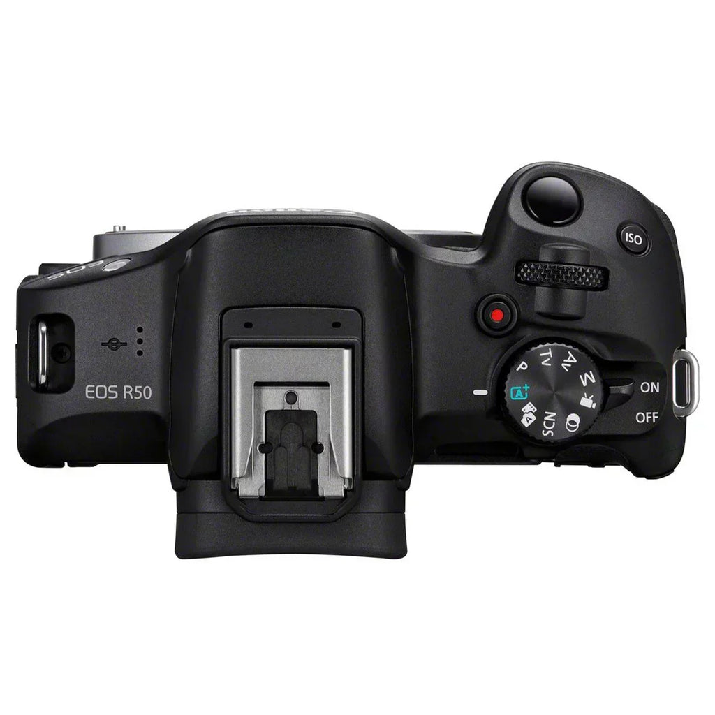 Canon EOS R50 black + Rf-s 18-45 Is Stm + Rf-s 55-210mm Is Stm